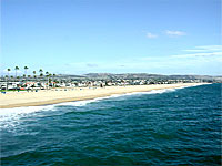 Newport Beach, CA shoreline